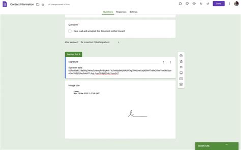 How to collect electronic signatures with Google Forms.